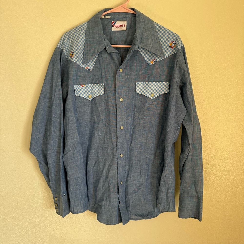 Vintage Wrappers Western Style Top